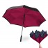 Зонт мужской и женский складной Wonderdry Umbrella 78 см ветрозащитный обратного сложения стальной корпус двойной купол Бордовый