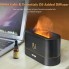 Портативный увлажнитель воздуха с имитацией пламени Flame DQ701 Black ночник и ароматический диффузор для дома и офиса с подсветкой питание от USB