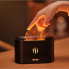 Портативный увлажнитель воздуха с имитацией пламени Flame DQ701 Black ночник и ароматический диффузор для дома и офиса с подсветкой питание от USB