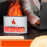 Портативный увлажнитель воздуха с имитацией пламени Flame Docsal White USB ночник и ароматический диффузор с соляными камнями для дома с подсветкой