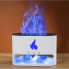 Портативный увлажнитель воздуха с имитацией пламени Flame Docsal White USB ночник и ароматический диффузор с соляными камнями для дома с подсветкой