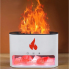 Портативный увлажнитель воздуха с имитацией пламени Flame Docsal White USB ночник и ароматический диффузор с соляными камнями для дома с подсветкой