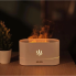 Портативный увлажнитель воздуха с имитацией пламени Flame DQ701 White ночник и ароматический диффузор для дома и офиса с подсветкой питание от USB