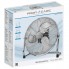 Напольный вентилятор ProfiCare PC-VL 3067 WM INOX 50 см 120 Вт – металлический циркуляционный вентилятор для дома, офиса и бизнеса