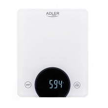Весы кухонные электронные Adler AD 3173 White настольные стеклянные с LED дисплеем взвешиванием до 10 кг и погрешностью 1 г измерение объема Весы кухонные электронные Adler AD 3173 White настольные стеклянные с LED дисплеем взвешиванием до 10 кг и погрешностью 1 г измерение объема