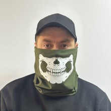 Военный баф с DTF принтом M-KET Оливковый трикотаж стрейч кулир размер 56-58 Военный баф с DTF принтом M-KET Оливковый трикотаж стрейч кулир размер 56-58