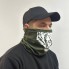 Военный баф с DTF принтом M-KET Оливковый трикотаж стрейч кулир размер 56-58