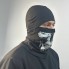 Балаклава подшлемник тактическая с DTF принтом M-KET Черный военная трикотаж стрейч кулир размер 56-58