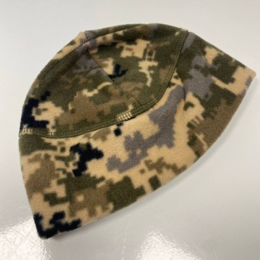 Флисовая зимняя тактическая шапка M-KET Пиксель мужская и женская универсальный размер 56-58