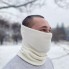 Баф флисовый зимний M-KET Белый военный тактический защитный шарф маска с затяжкой размер универсальный