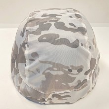 Кавер на каску зимний M-KET Белый военный универсальный защитный чехол на шлем PASGT для сухопутных войск с затяжкой и фиксатором