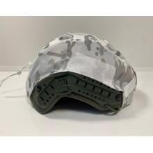 Кавер на каску FAST M-KET Белый камуфляж ВСУ военный чехол на шлем с резинкой боковыми стропами и липучками для шевронов размер XL Кавер на каску FAST M-KET Белый камуфляж ВСУ военный чехол на шлем с резинкой боковыми стропами и липучками для шевронов размер XL