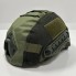 Кавер на каску FAST M-KET Оливковый ВСУ военный чехол на шлем с резинкой боковыми стропами и липучками для шевронов размер L