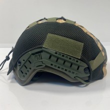 Кавер на каску FAST M-KET Пиксель ВСУ военный чехол на шлем с резинкой боковыми стропами и липучками для шевронов размер L