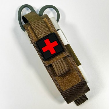 Подсумок для турникета M-KET койот MOLLE — тактический держатель с быстрым доступом
