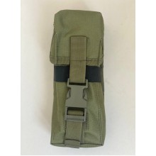 Подсумок для 2 магазинов АК одинарный закрытый на фастекс M-KET Оливковый военный штурмовой держатель на пояс разгрузочную систему РПС на MOLLE