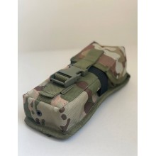 Подсумок для 2 магазинов АК одинарный закрытый на фастекс M-KET Мультикам военный штурмовой держатель на пояс разгрузочную систему РПС на MOLLE