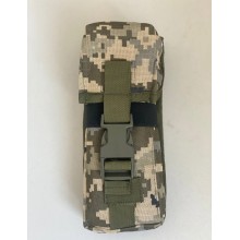 Подсумок для 2 магазинов АК одинарный закрытый на фастекс M-KET Пиксель ВСУ военный штурмовой держатель на пояс разгрузочную систему РПС на MOLLE
