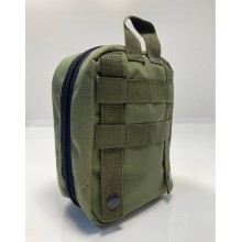 Подсумок для аптечки M-KET Хаки военный с 2 карманами и резинками крепление на тактический пояс или систему MOLLE размеры 19х14х8 см Подсумок для аптечки M-KET Хаки военный с 2 карманами и резинками крепление на тактический пояс или систему MOLLE размеры 19х14х8 см