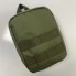 Подсумок для аптечки M-KET Хаки военный с 2 карманами и резинками крепление на тактический пояс или систему MOLLE размеры 19х14х8 см