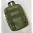 Подсумок для аптечки M-KET Хаки военный с 2 карманами и резинками крепление на тактический пояс или систему MOLLE размеры 19х14х8 см