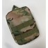 Подсумок для аптечки M-KET Мультикам военный с 2 карманами и резинками крепление на тактический пояс или систему MOLLE размеры 19х14х8 см