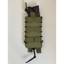 Подсумок для магазинов АК одинарный M-KET Хаки военный штурмовой держатель на пояс разгрузочную систему РПС на систему MOLLE с фиксатором на резинке Подсумок для магазинов АК одинарный M-KET Хаки военный штурмовой держатель на пояс разгрузочную систему РПС на систему MOLLE с фиксатором на резинке