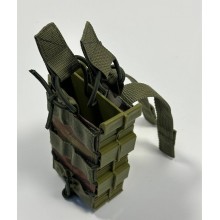 Подсумок для магазинов АК двойной открытый M-KET Мультикам ВСУ военный штурмовой держатель на пояс РПС на систему MOLLE с пластиковыми боками Подсумок для магазинов АК двойной открытый M-KET Мультикам ВСУ военный штурмовой держатель на пояс РПС на систему MOLLE с пластиковыми боками