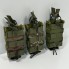 Подсумок для магазинов АК двойной открытый M-KET Хаки ВСУ военный штурмовой держатель на пояс РПС на систему MOLLE с пластиковыми боками