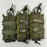 Подсумок для магазинов АК одинарный открытый M-KET Хаки ВСУ военный штурмовой держатель на пояс РПС на систему MOLLE с пластиковыми боками