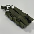 Подсумок для магазинов АК одинарный открытый M-KET Хаки ВСУ военный штурмовой держатель на пояс РПС на систему MOLLE с пластиковыми боками