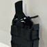 Подсумок для магазинов АК одинарный открытый M-KET Черный ВСУ военный штурмовой держатель на MOLLE с пластиковыми боками