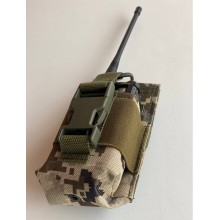 Подсумок для рации открытый с резинкой на фастекс M-KET ПР1-М Пиксель военный штурмовой держатель на пояс разгрузочную систему РПС на MOLLE