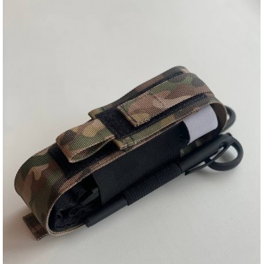 Подсумок для турникета M-KET мультикам MOLLE – тактический держатель на пояс и РПС с отсеком для маркера и ножниц.
