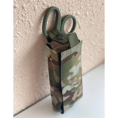 Подсумок крепление для турникета закрытый M-KET Мультикам военный держатель на пояс разгрузочную систему РПС на систему Molle с отсеком для маркера и ножниц 