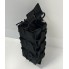 Подсумок для магазинов АК двойной открытый M-KET Черный военный штурмовой держатель на пояс РПС на систему MOLLE с фиксаторами на резинке