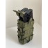 Подсумок для магазинов АК двойной M-KET Хаки военный штурмовой держатель на пояс разгрузочную систему РПС на систему MOLLE с фиксаторами на резинке