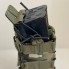 Подсумок для магазинов АК двойной M-KET Мультикам военный штурмовой держатель на пояс разгрузочную систему РПС на систему MOLLE с фиксаторами на резинке