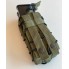 Подсумок для магазинов АК двойной M-KET Хаки военный штурмовой держатель на пояс разгрузочную систему РПС на систему MOLLE с кнопками