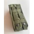 Подсумок для 2 магазинов АК одинарный закрытый на фастекс M-KET Хаки военный штурмовой держатель на пояс разгрузочную систему РПС на MOLLE усиленное кнопками