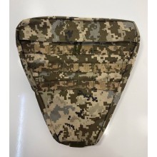 Подсумок напашник тактический M-KET Пиксель большой фронтальный утилитарный органайзер под баллистический пакет 31х31 см с липучкой велкро и MOLLE