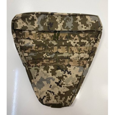 Подсумок напашник тактический M-KET Пиксель большой фронтальный утилитарный органайзер под баллистический пакет 31х31 см с липучкой велкро и MOLLE