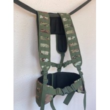 Разгрузочный жилет РПС M-KET Мультикам тактический военный пояс и плече-ременная система с крепелнием MOLLE размер L Разгрузочный жилет РПС M-KET Мультикам тактический военный пояс и плече-ременная система с крепелнием MOLLE размер L