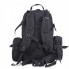 Рюкзак тактический мужской Tactical Backpack B08 Черный 55 л с 3 съемными подсумками MOLLE для военных, туризма, охоты и рыбалки