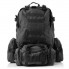 Рюкзак тактический мужской Tactical Backpack B08 Черный 55 л с 3 съемными подсумками MOLLE для военных, туризма, охоты и рыбалки