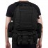 Рюкзак тактический мужской Tactical Backpack B08 Черный 55 л с 3 съемными подсумками MOLLE для военных, туризма, охоты и рыбалки