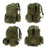 Рюкзак тактический мужской Tactical Backpack B08 Oliva 55 л с 3 съемными подсумками MOLLE для военных, туризма, охоты и рыбалки