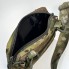Сумка-бананка через плечо мужская M-KET Мультикам с регулируемым ремнем и липучкой для шевронов 20 х 13.5 х 5 см