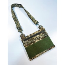 Сумка мессенджер через плечо M-KET пиксель 27x22 см – tactical EDC сумка для документов и аксессуаров
