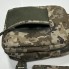 Тактическая военная сумка мессенджер через плечо M-KET Пиксель для документов и аксессуаров с ремнем и липучкой для шевронов